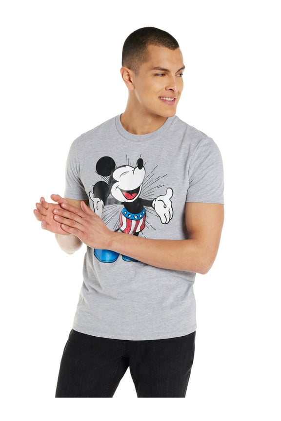 Mickey Mouse Men's and Big Men’s Graphic T-Shirt, Sizes XS-3XL