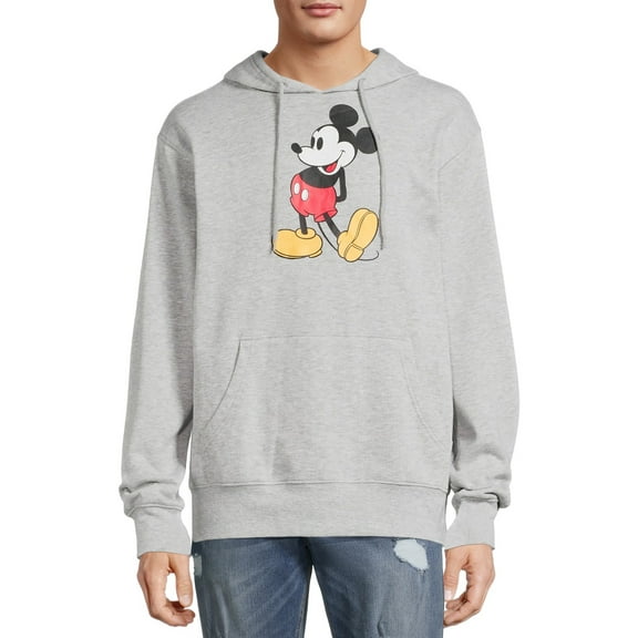 Disney Mickey Mouse Mens & Big Mens Classic Mickey Hoodie Sweatshirt, Sizes S-3XL