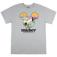 thumbnail image 1 of Disney Mickey Mouse Mens' Outdoor Adventures Scenic Graphic T-Shirt, L Grey, 1 of 2