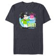 thumbnail image 1 of Disney Mickey Mouse Merry and Bright Holiday - Short Sleeve Blended T-Shirt for Adults - Customized-Navy Heather, 1 of 5