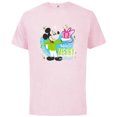thumbnail image 1 of Disney Mickey Mouse Merry and Bright Holiday - Short Sleeve Cotton T-Shirt for Adults - Customized-Soft Pink, 1 of 5