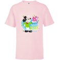 thumbnail image 1 of Disney Mickey Mouse Merry and Bright Holiday - Short Sleeve T-Shirt for Kids - Customized-Soft Pink, 1 of 5