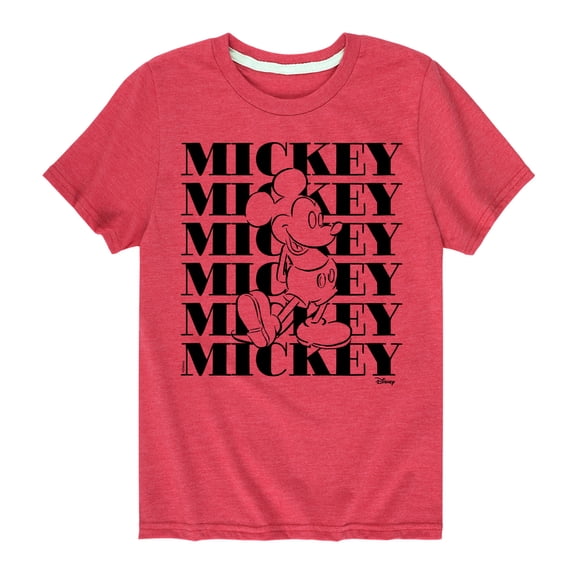 Disney - Mickey Mouse - Mickey Cheer - Youth Short Sleeve Graphic T-Shirt