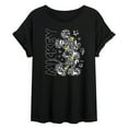 thumbnail image 1 of Disney - Mickey Mouse - Mickey Pattern & Stars - Women's Oversized T-Shirt, 1 of 5