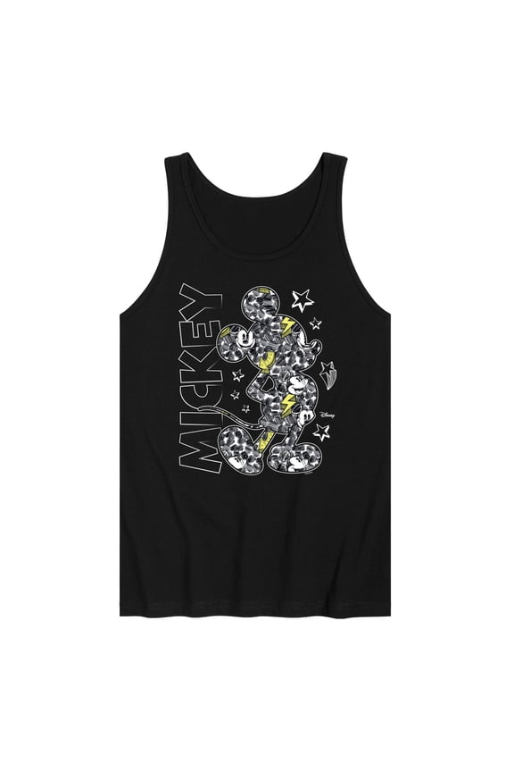- Mickey Mouse - Mickey Pattern & Stars - Men's Jersey Tank Top