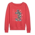 thumbnail image 1 of Disney - Mickey Mouse - Mickey Pattern & Stars - Women's Lightweight French Terry Pullover, 1 of 1