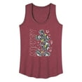 thumbnail image 1 of Disney - Mickey Mouse - Mickey Pattern & Stars - Women's Racerback Tank Top, 1 of 4