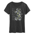 thumbnail image 1 of Disney - Mickey Mouse - Mickey Pattern & Stars - Women's Short Sleeve Graphic T-Shirt, 1 of 5