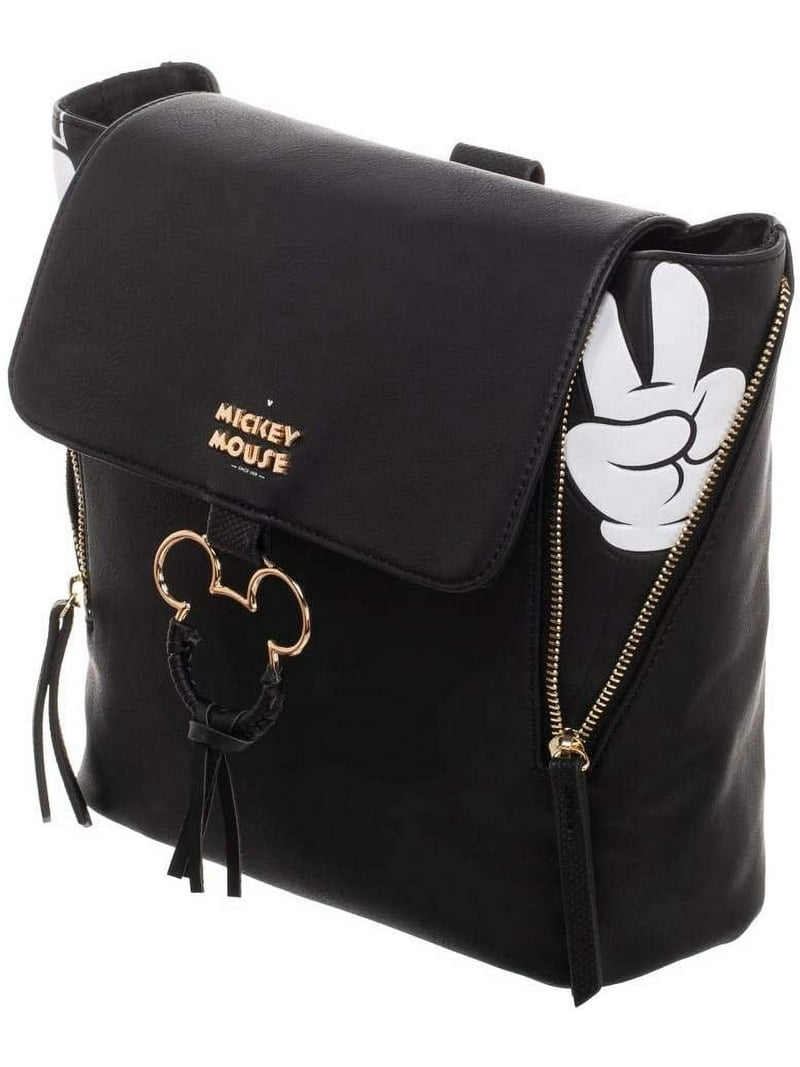 Disney Mickey Mouse Mini Backpack for Adults with Gold-Plated