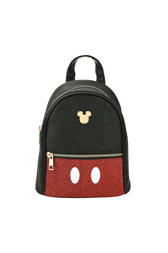 Disney Mickey Mouse Shorts Adult Black 8.5" Micro Mini Backpack