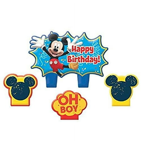 Disney "Mickey Mouse" Mini Molded Cake Candles, Birthday
