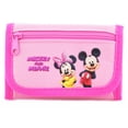 thumbnail image 1 of Disney Mickey Mouse & Minnie Kids Tri-Fold Wallet Coin Purse, 1 of 3