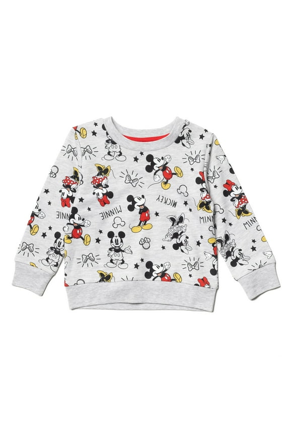 Mickey Mouse Minnie Little Girls Pullover Sweatshirt Infant to Big Kid