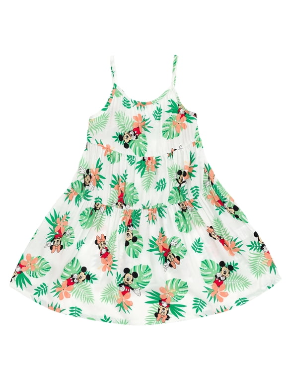 Mickey Mouse Minnie Mouse Hawaiian Toddler Boy Girl Matching Family Cami Dress 2T