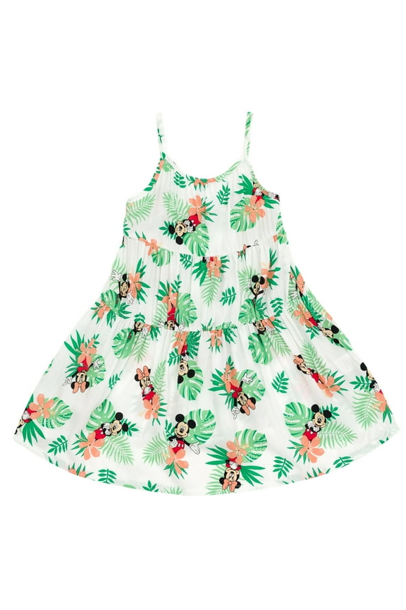 Mickey Mouse Minnie Mouse Hawaiian Toddler Boy Girl Matching Family Cami Dress 3T