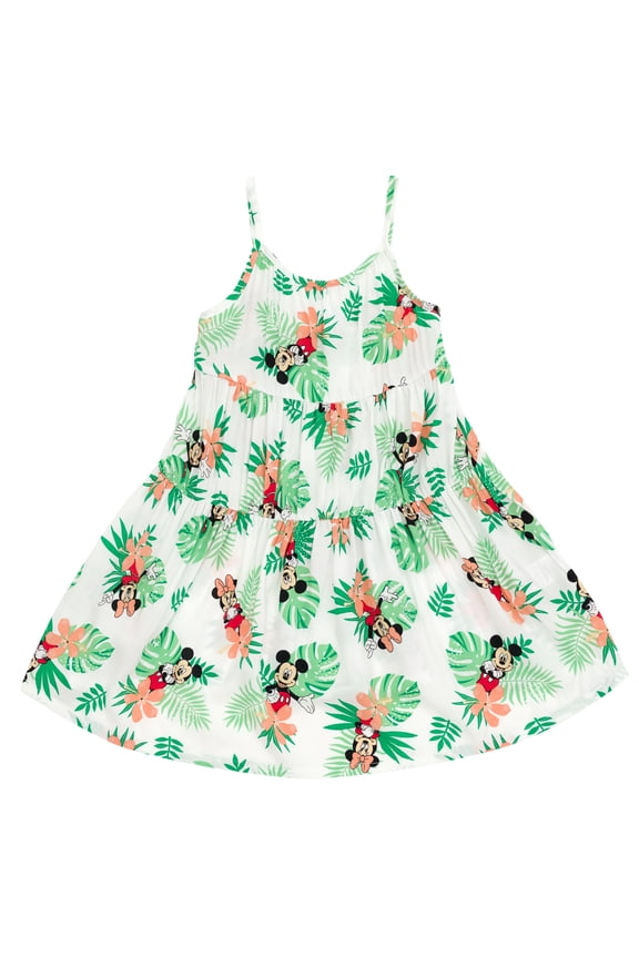 Mickey Mouse Minnie Mouse Hawaiian Toddler Boy Girl Matching Family Cami Dress 5T