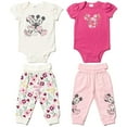 thumbnail image 1 of Disney Mickey Mouse Minnie Mouse Infant Baby Girls Bodysuits and Pants, 1 of 5