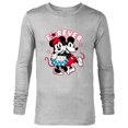 thumbnail image 1 of Disney Mickey Mouse Minnie Mouse Love Forever Valentine’s - Long Sleeve T-Shirt for Men - Customized-Athletic Heather, 1 of 5
