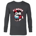 thumbnail image 1 of Disney Mickey Mouse Minnie Mouse Love Forever Valentine’s - Long Sleeve T-Shirt for Men - Customized-Charcoal Heather, 1 of 5