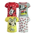 thumbnail image 1 of Disney Mickey Mouse Minnie Mouse Toddler Girls 4 Pack T-Shirts Infant to Big Kid, 1 of 5