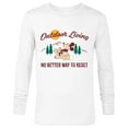 thumbnail image 1 of Disney Mickey Mouse Mountain Outdoor Living - Long Sleeve T-Shirt for Men - Customized-White, 1 of 5