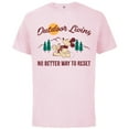 thumbnail image 1 of Disney Mickey Mouse Mountain Outdoor Living - Short Sleeve Cotton T-Shirt for Adults - Customized-Soft Pink, 1 of 5