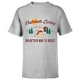 thumbnail image 1 of Disney Mickey Mouse Mountain Outdoor Living - Short Sleeve T-Shirt for Kids - Customized-Athletic Heather, 1 of 5