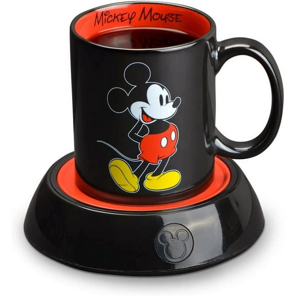 Disney Mickey Mouse Mug Warmer, Includes 12 oz Mickey Mouse Ceramic Mug, New, Model DMP-16