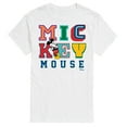 thumbnail image 1 of Disney - Mickey Mouse - Multi Colored Letters - Men's Short Sleeve Graphic T-Shirt, 1 of 4