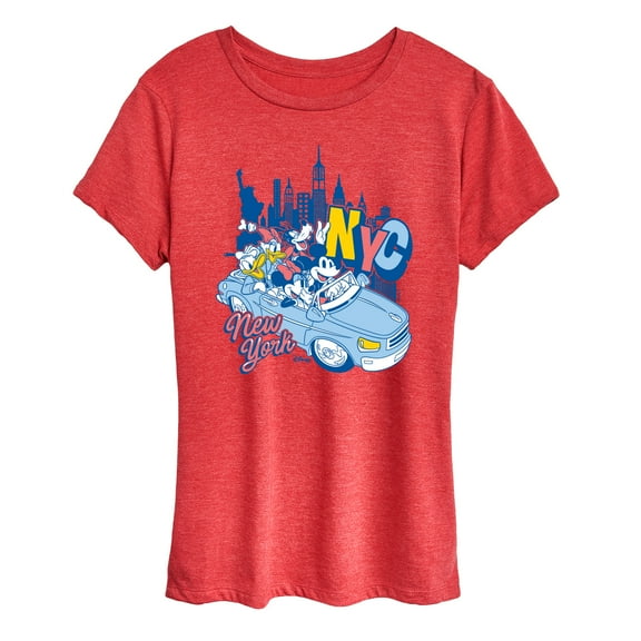 Disney - Mickey Mouse New York City - Women's Short Sleeve Graphic T-Shirt