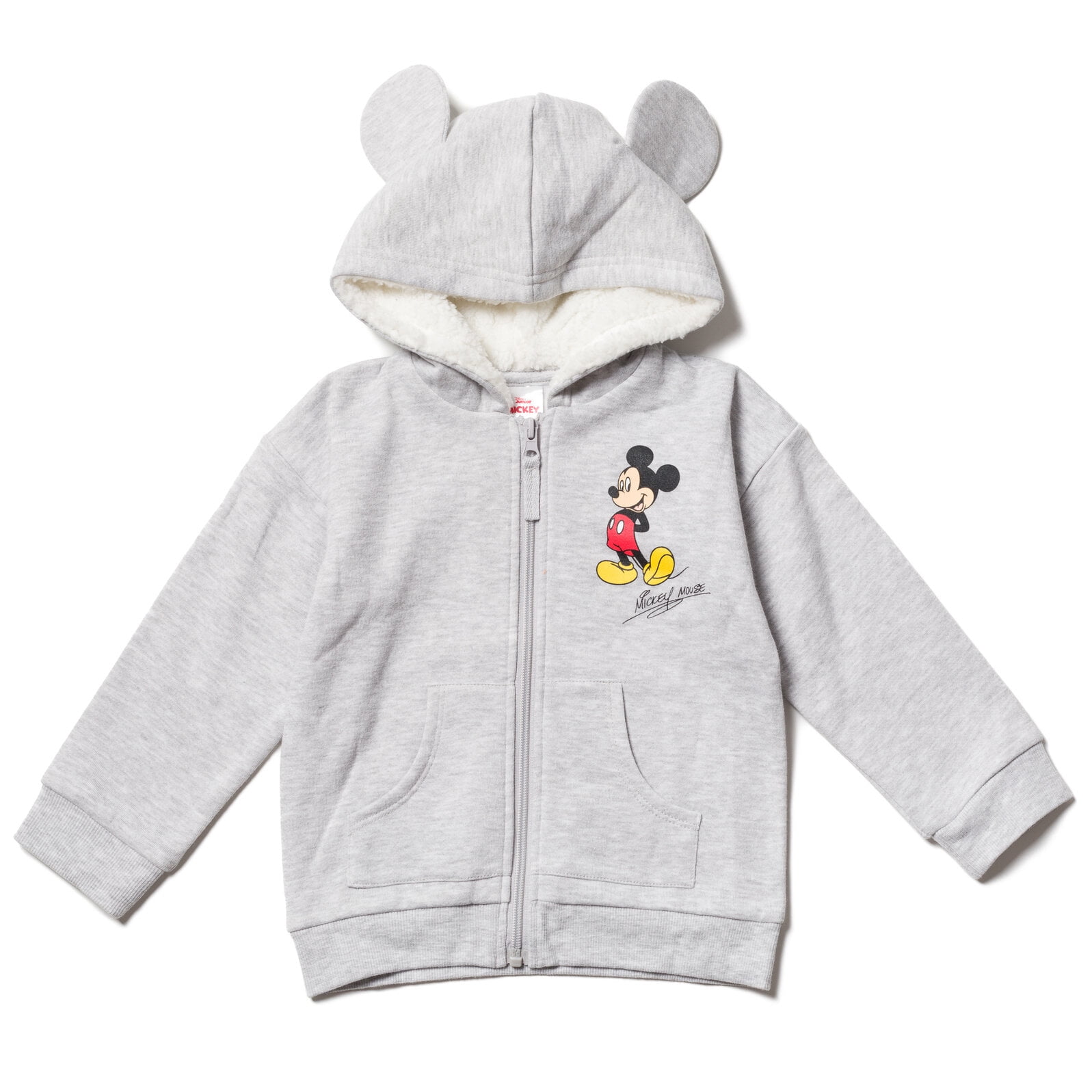Disney Mickey Mouse Newborn Baby Boy or Girl Fleece Zip Up Hoodie ...