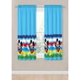 thumbnail image 1 of Disney Mickey Mouse Oh Boy! 2 Panels Drapes Set - 63 Inch Long - Kids Room Accessories, 1 of 5