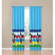 Disney Mickey Mouse Oh Boy! 2 Panels Drapes Set - 84 Inch Long - Kids Room Accessories