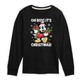 thumbnail image 1 of Disney - Mickey Mouse Oh Boy Its Christmas - Toddler & Youth Long Sleeve Graphic T-Shirt, 1 of 5