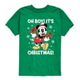 thumbnail image 1 of Disney - Mickey Mouse Oh Boy Its Christmas - Toddler & Youth Short Sleeve Graphic T-Shirt, 1 of 4