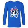 thumbnail image 1 of Disney Mickey Mouse “Oh Boy” Summer Beach Vacation Surprise- Long Sleeve T-Shirt for Men - Customized-Navy, 1 of 5