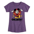 thumbnail image 1 of Disney - Mickey Mouse - Oh Boy! - Toddler & Youth Girls Short Sleeve Graphic T-Shirt, 1 of 5