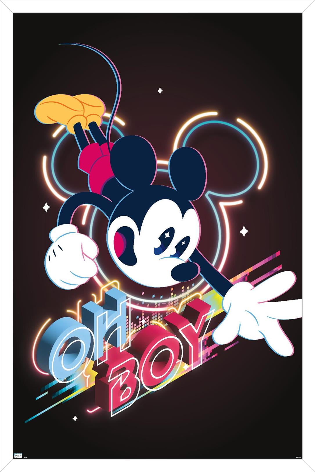 【DISNEY】 YOSHIROTTEN POSTER ミッキーマウス VINTAGE 1988 WALT DISNEY MICKEY MOUSE 60th ANNIVERSARY