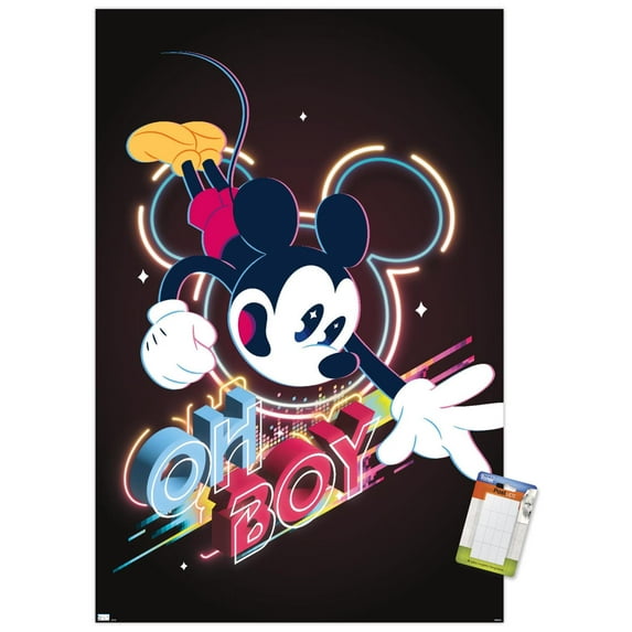 Disney Mickey Mouse - Oh Boy Wall Poster, 14.725" x 22.375"