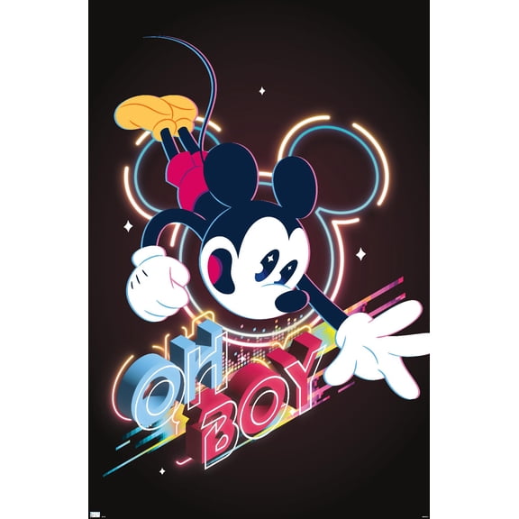 Disney Mickey Mouse - Oh Boy Wall Poster, 14.725" x 22.375"