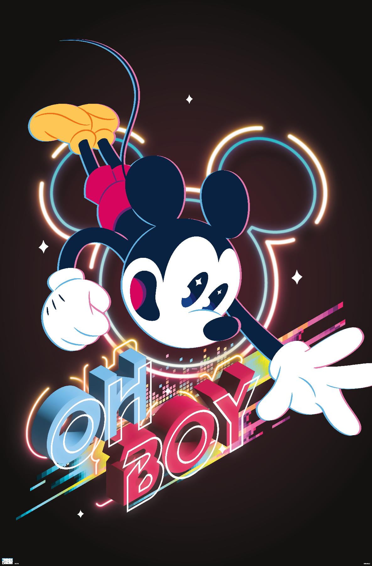 Disney Mickey Mouse - Oh Boy Wall Poster, 22.375