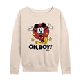 thumbnail image 1 of Disney - Mickey Mouse - Oh Boy! - Women's Lightweight French Terry Long Sleeve Shirt, 1 of 4