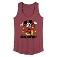 thumbnail image 1 of Disney - Mickey Mouse - Oh Boy! - Women's Racerback Tank Top, 1 of 4