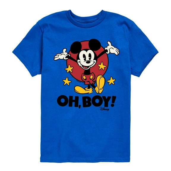 Disney - Mickey Mouse - Oh Boy! - Youth Short Sleeve Graphic T-Shirt