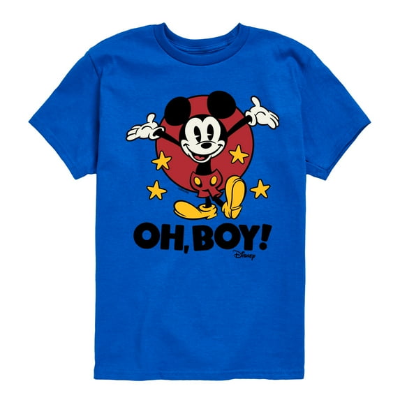 Disney - Mickey Mouse - Oh Boy! - Youth Short Sleeve Graphic T-Shirt
