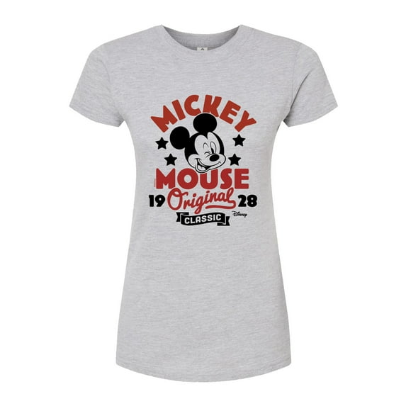 Disney - Mickey Mouse - Original & Classic Since 1928 - Juniors Fitted Graphic T-Shirt