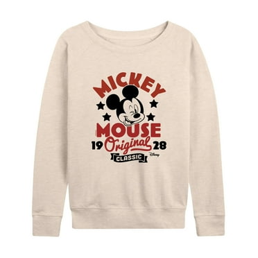 Disney - Mickey Mouse - Original & Classic Since 1928 - Women's Lightweight French Terry Long Sleeve Shirt