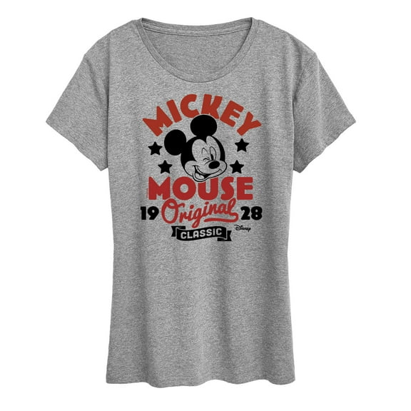 Disney - Mickey Mouse - Original & Classic Since 1928 - Women's Short Sleeve Graphic T-Shirt