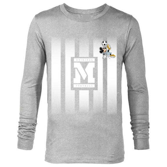 Disney Mickey Mouse Original Football M Soccer - Long Sleeve T-Shirt for Men - Customized-Athletic Heather