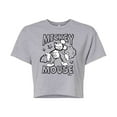 thumbnail image 1 of Disney - Mickey Mouse - Original Sketch - Juniors Cropped Cotton Blend T-Shirt, 1 of 5
